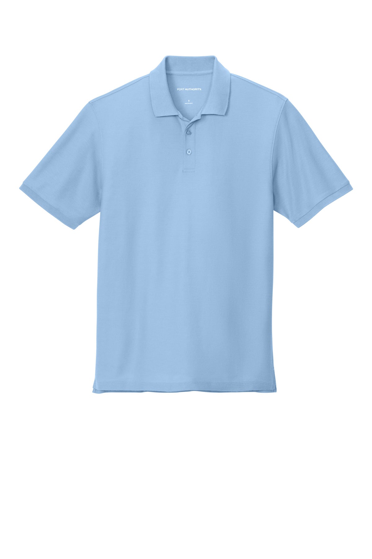 Custom Embroidered Port Authority Polos in Cloud Blue