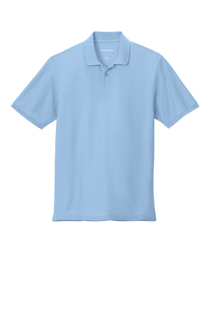 Custom Embroidered Port Authority Polos in Cloud Blue