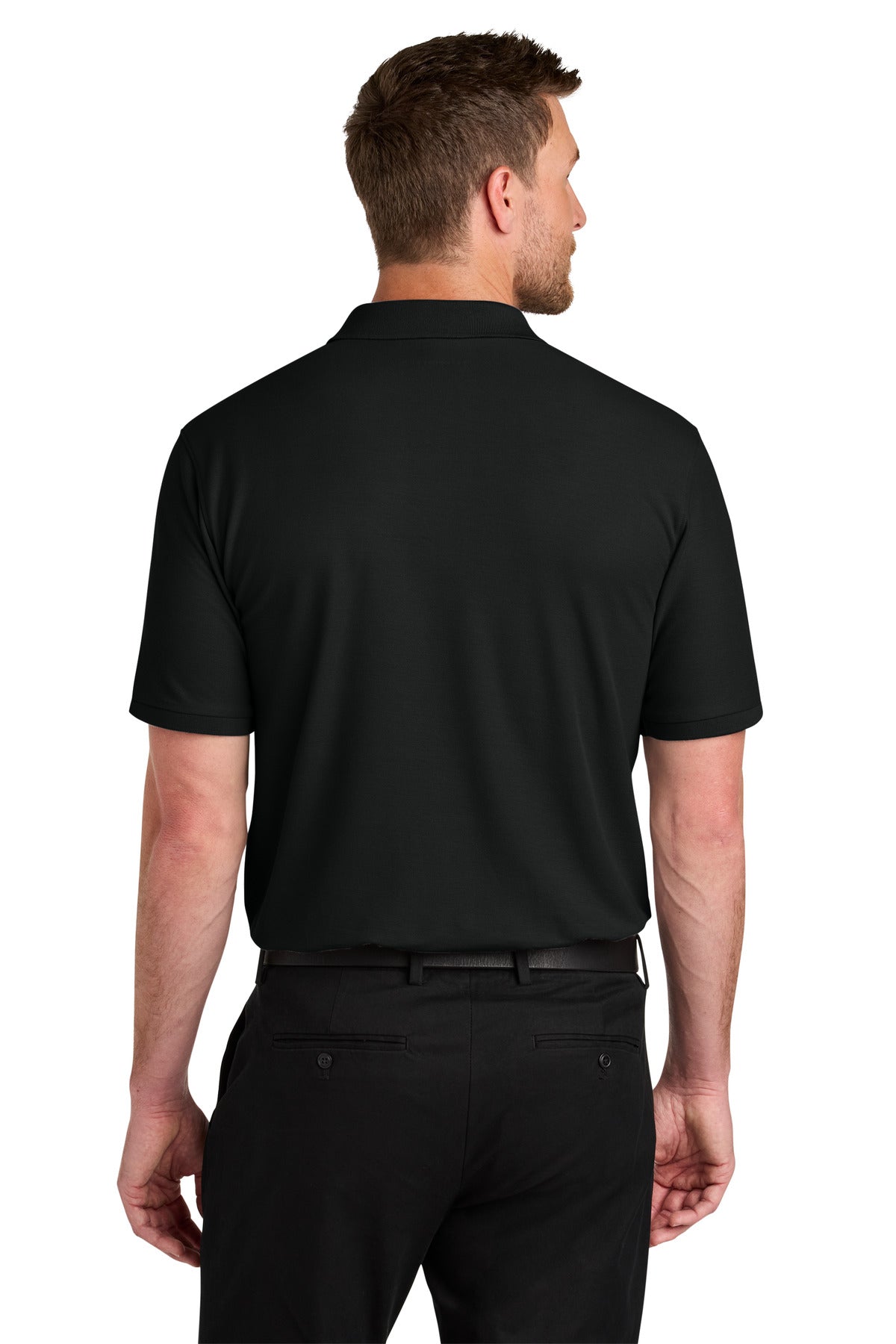 Custom Embroidered Port Authority Polos in Deep Black