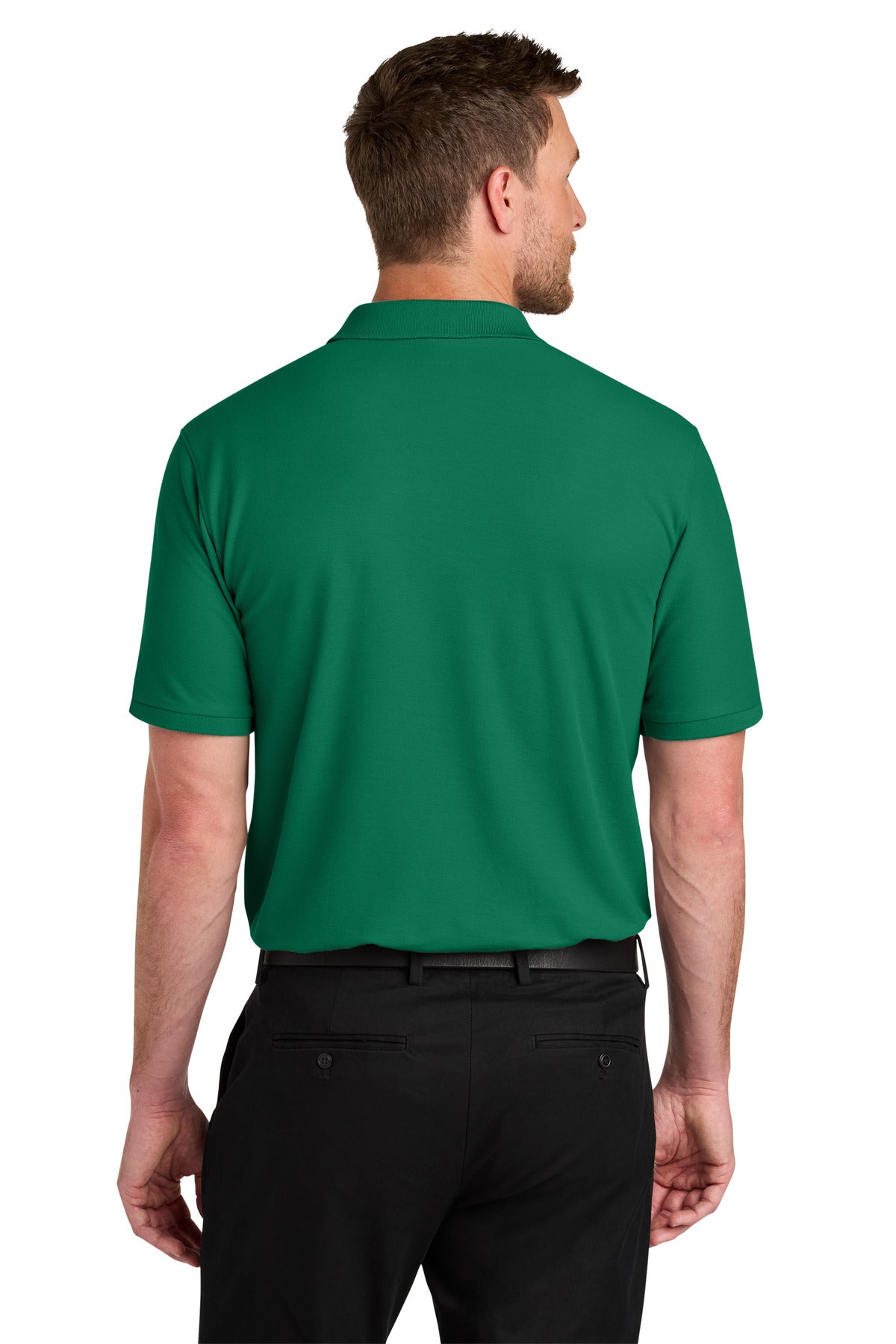 Custom Embroidered Port Authority Polos in Kelly Green