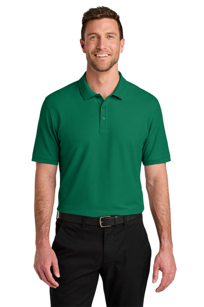 Custom Embroidered Port Authority Polos in Kelly Green