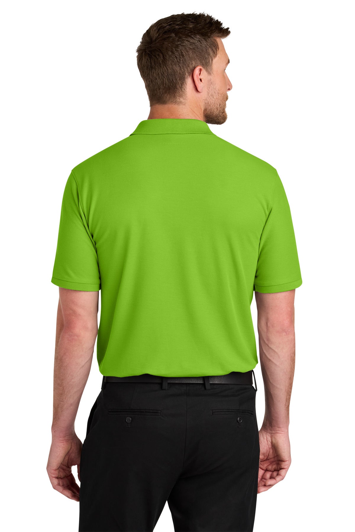 Custom Embroidered Port Authority Polos in Lime