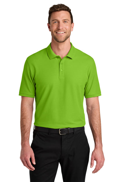 Custom Embroidered Port Authority Polos in Lime