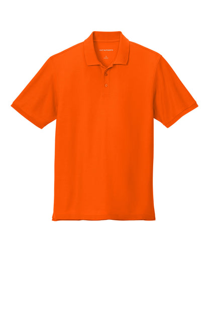 Custom Embroidered Port Authority Polos in Neon Orange