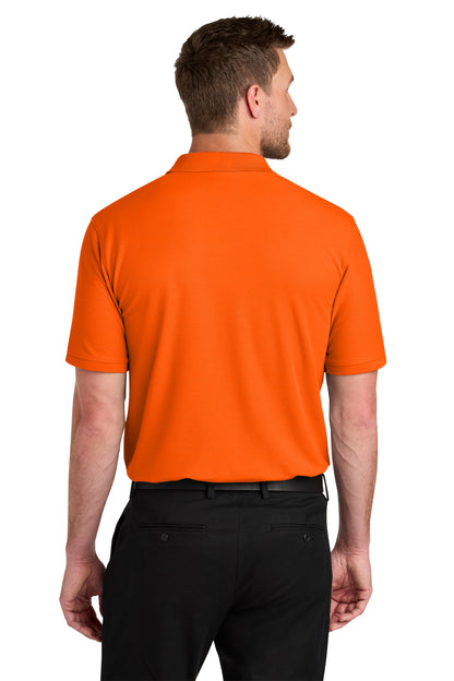 Custom Embroidered Port Authority Polos in Neon Orange