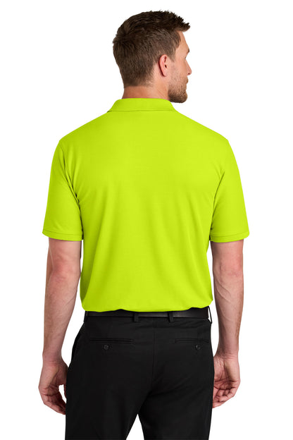 Custom Embroidered Port Authority Polos in Neon Yellow