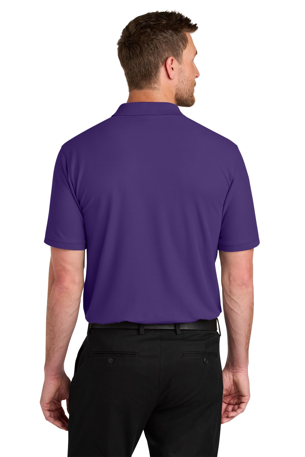 Custom Embroidered Port Authority Polos in Prism Purple