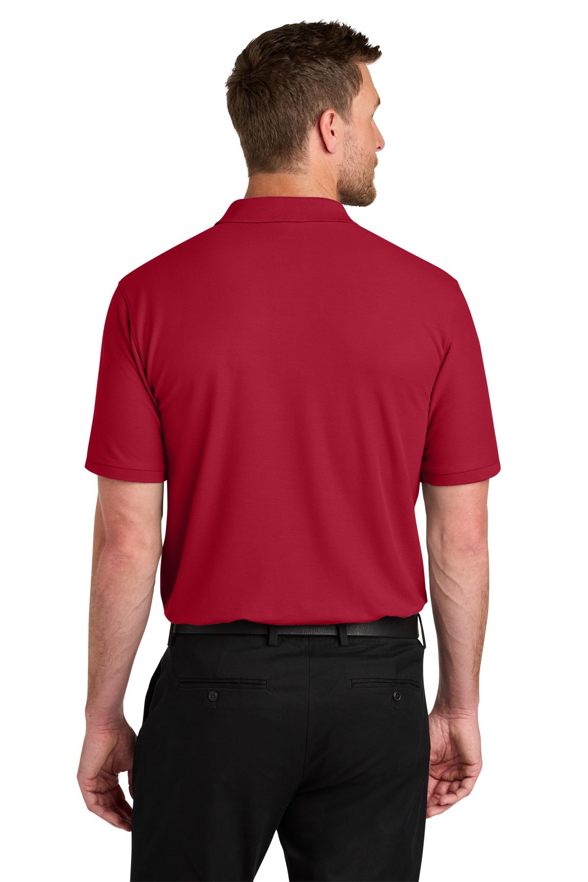 Custom Embroidered Port Authority Polos in Red