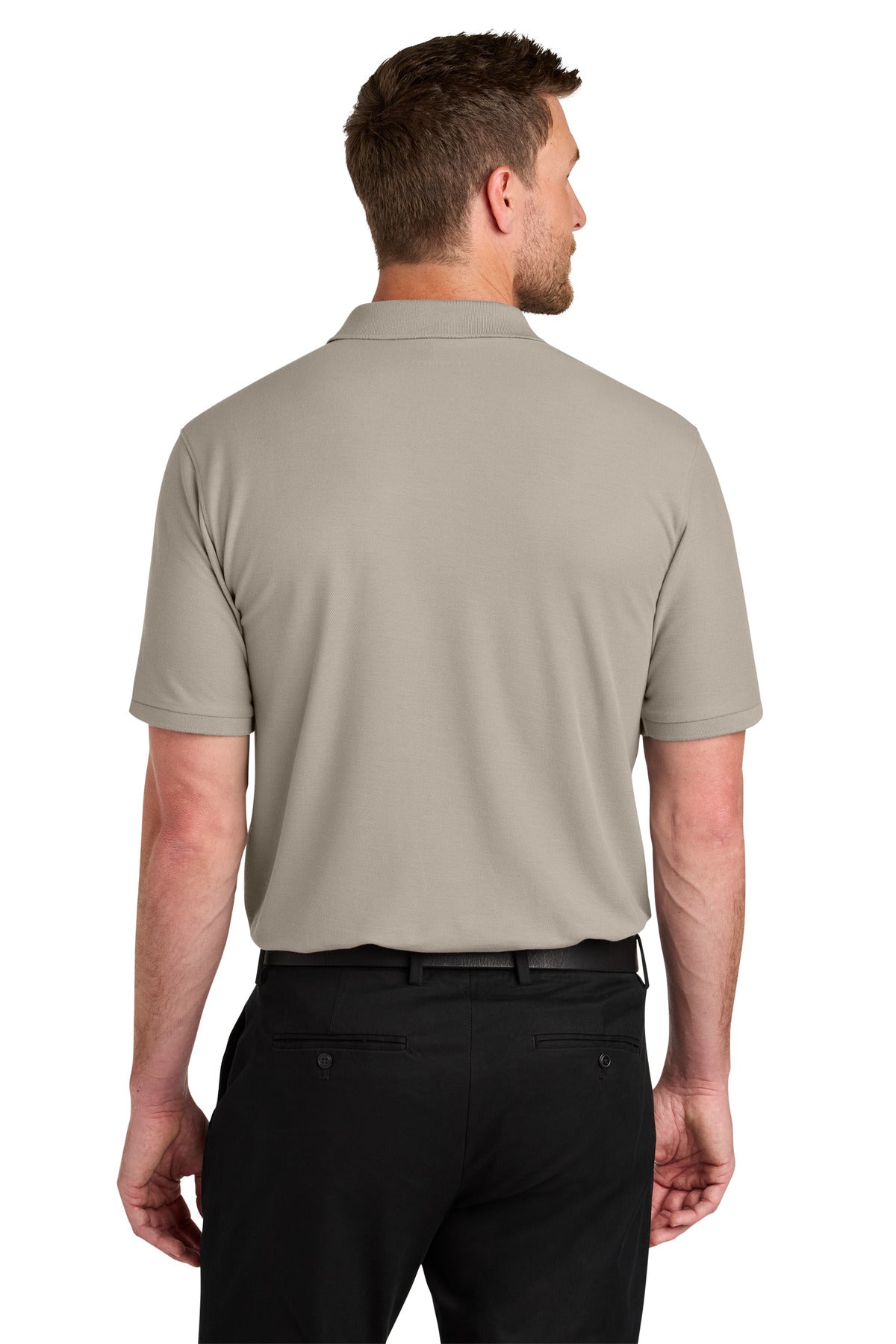 Custom Embroidered Port Authority Polos in Sahara