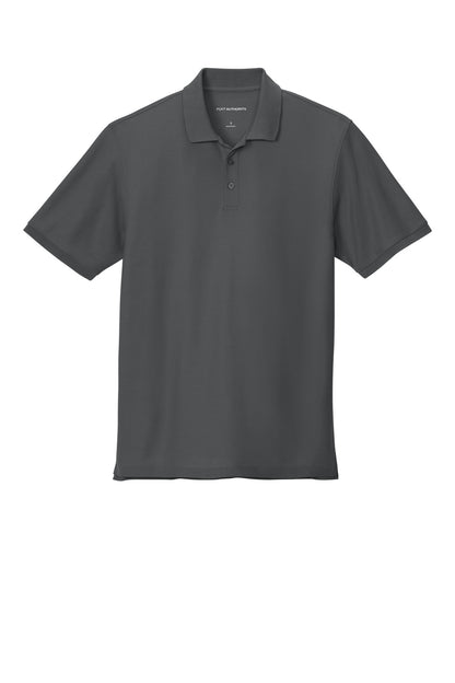 Custom Embroidered Port Authority Polos in Storm Grey