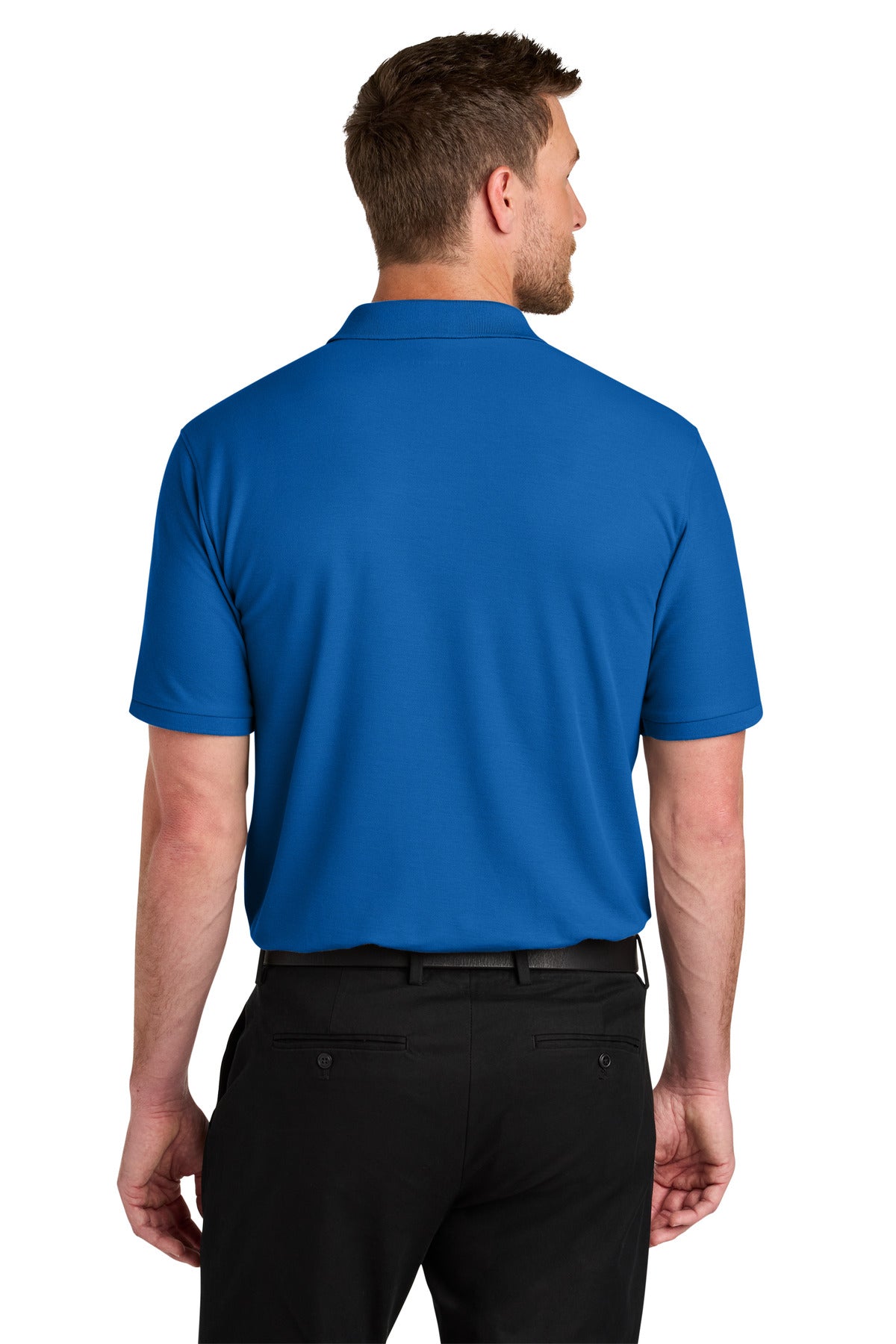 Custom Embroidered Port Authority Polos in Strong Blue
