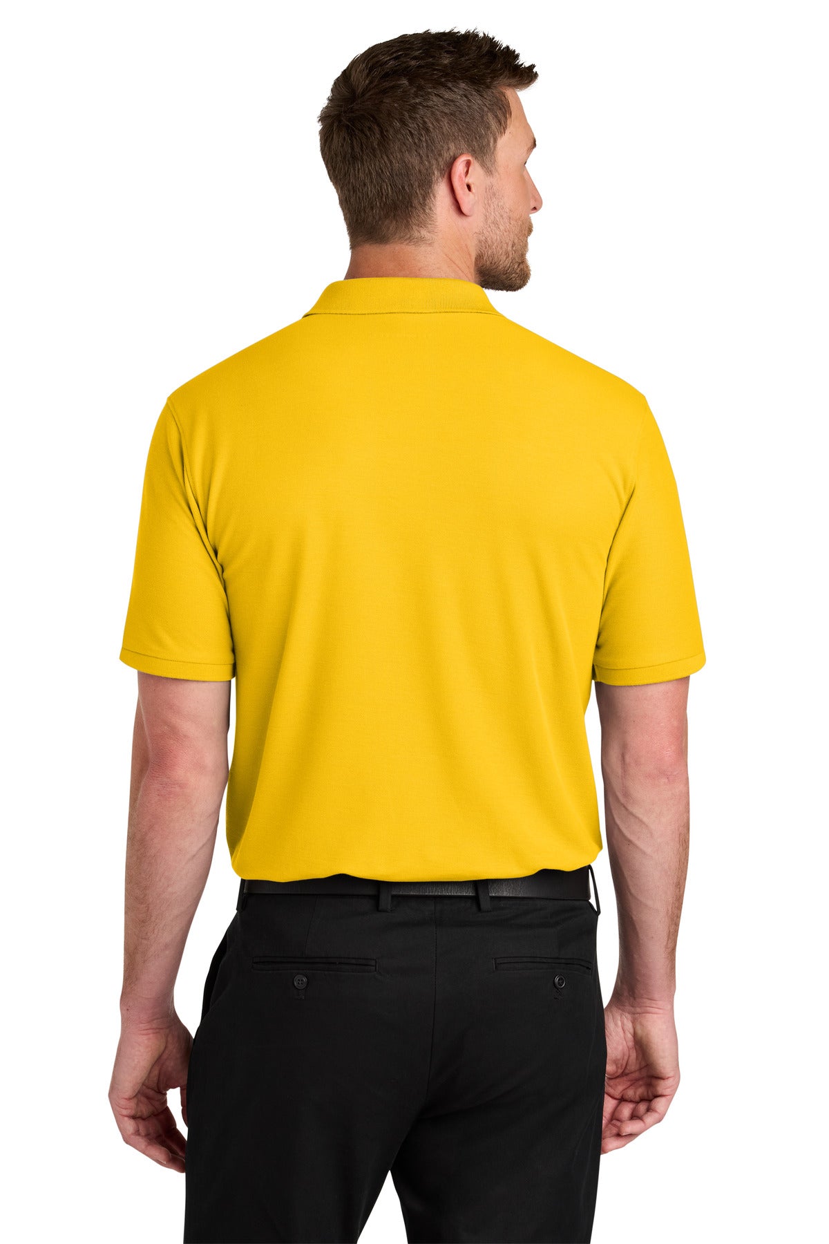 Custom Embroidered Port Authority Polos in Sunflower Yellow