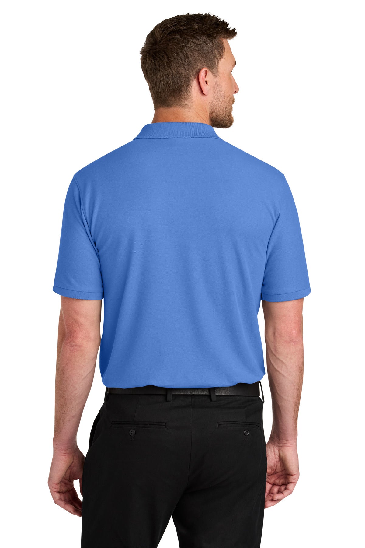 Custom Embroidered Port Authority Polos in Ultramarine Blue