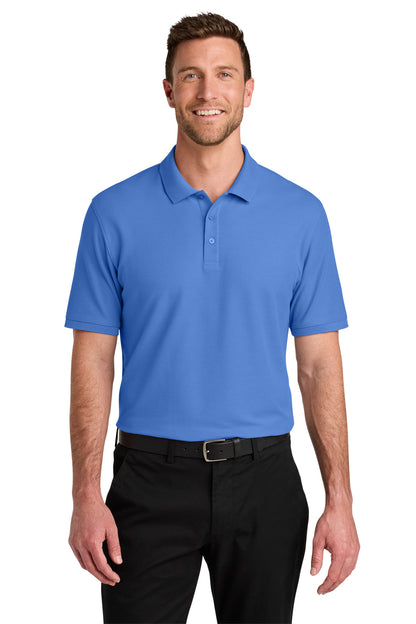 Custom Embroidered Port Authority Polos in Ultramarine Blue