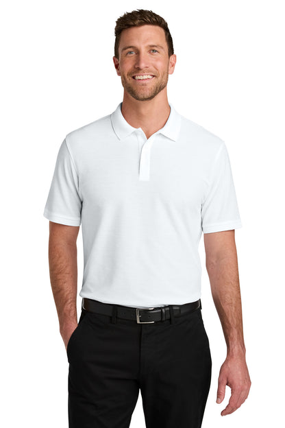 Custom Embroidered Port Authority Polos in White