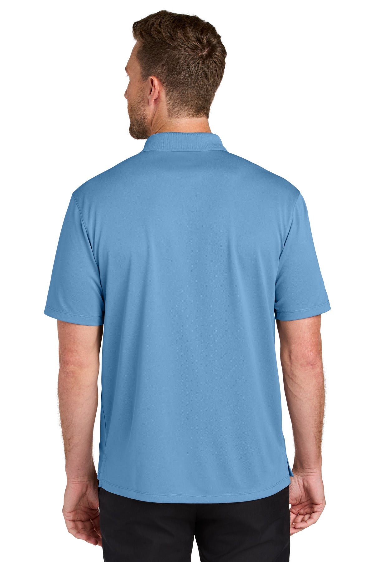 Custom Embroidered Port Authority Wearever Performance Pique Polo K240,Carolina Blue