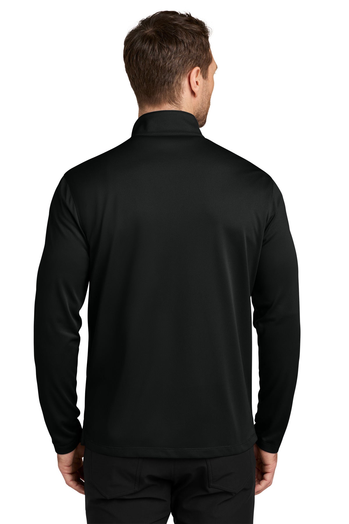 Custom Embroidered Port Authority Sweatshirts in Deep Black