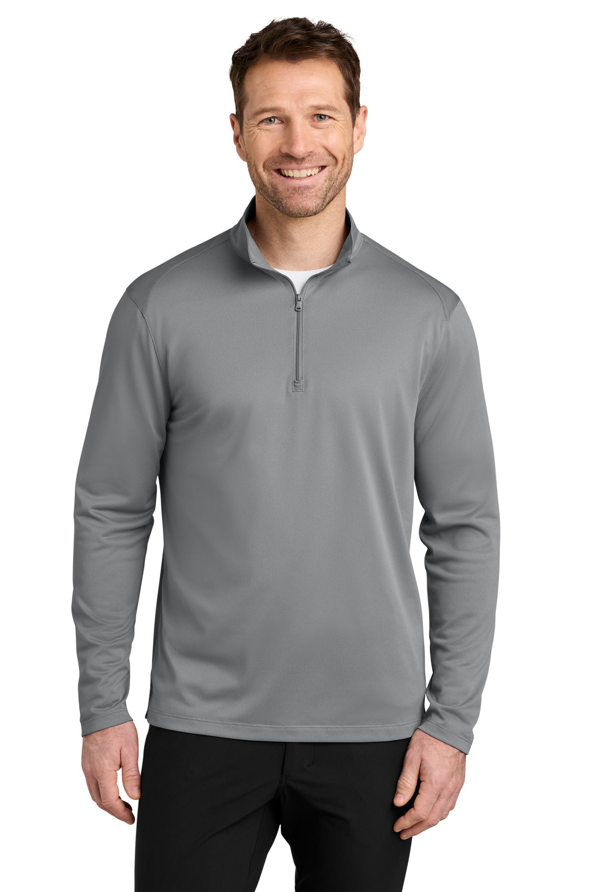 Custom Embroidered Port Authority Sweatshirts in Gusty Grey