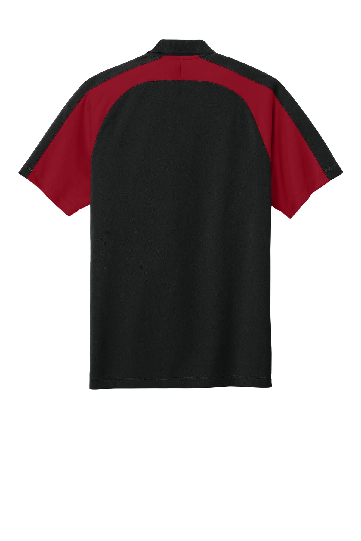 Custom Embroidered Port Authority Polos/Knits in Deep Black/ Rich Red