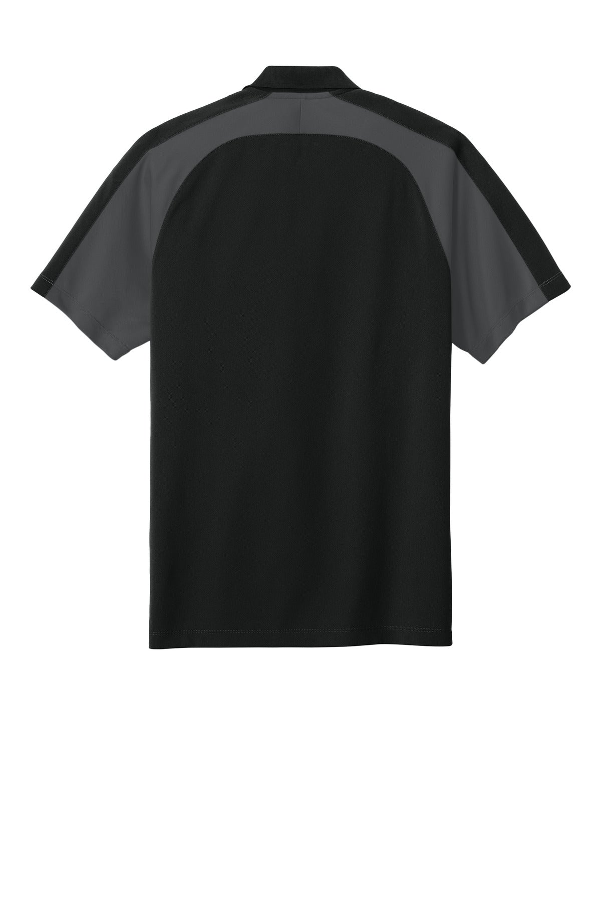 Custom Embroidered Port Authority Polos/Knits in Deep Black/ Storm Grey