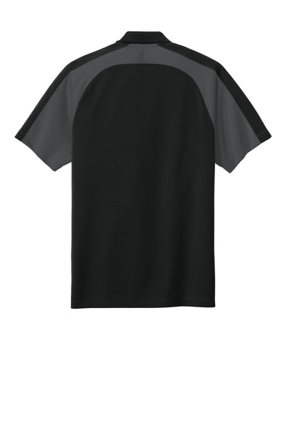 Custom Embroidered Port Authority Polos/Knits in Deep Black/ Storm Grey