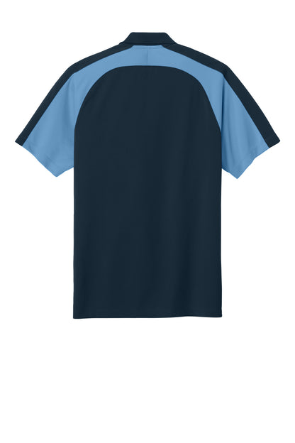 Custom Embroidered Port Authority Polos/Knits in River Blue Navy/ Carolina Blue