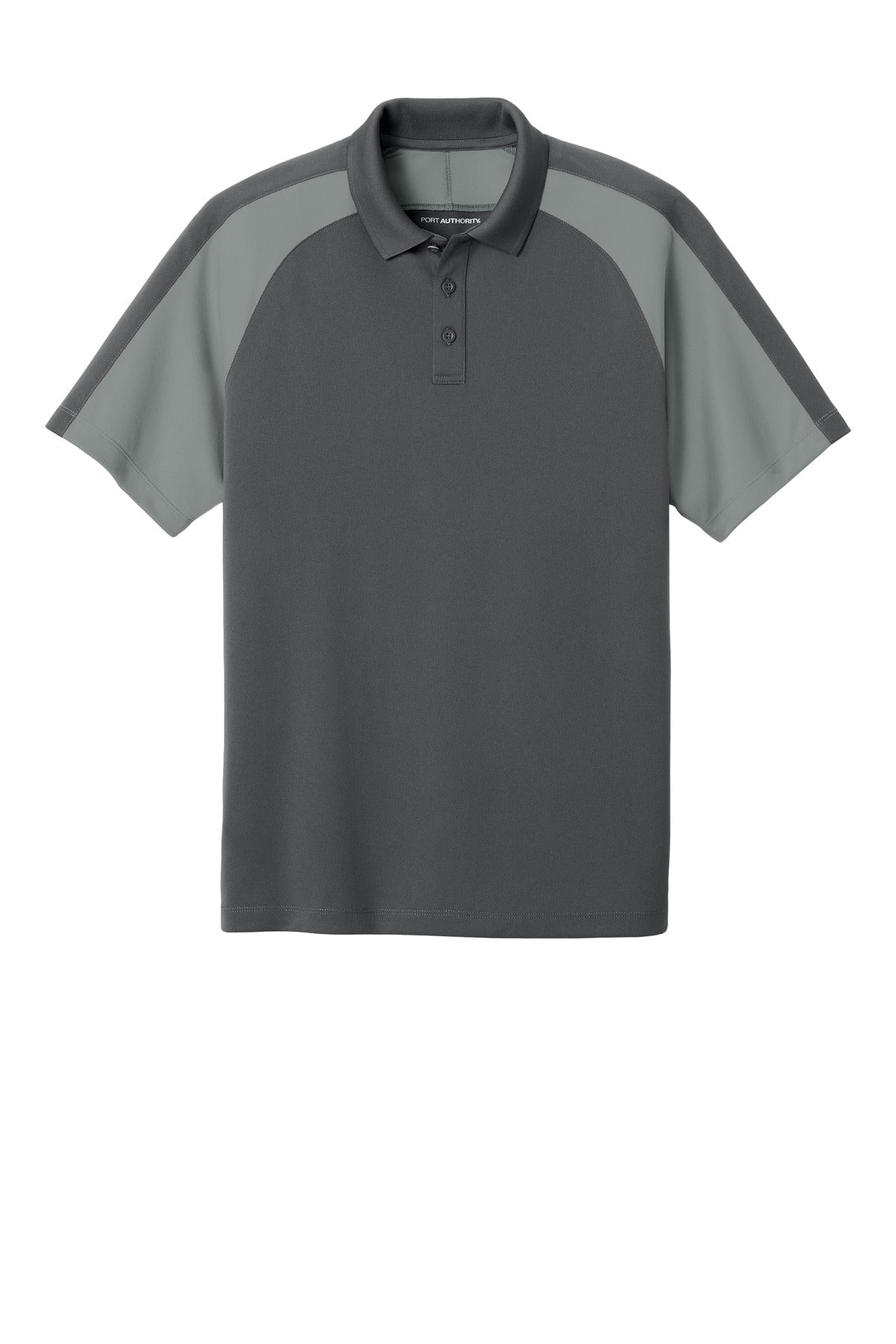Custom Embroidered Port Authority Polos/Knits in Storm Grey/ Gusty Grey