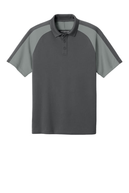Custom Embroidered Port Authority Polos/Knits in Storm Grey/ Gusty Grey