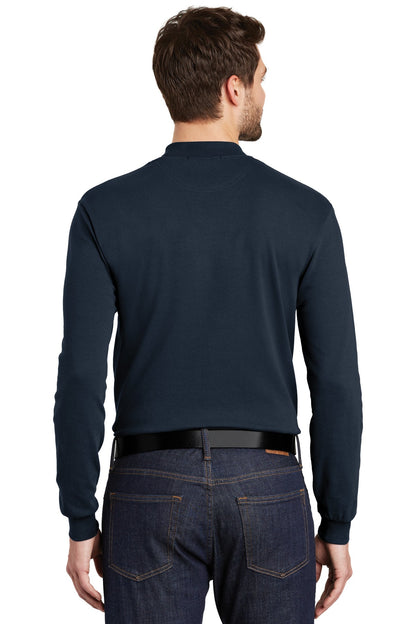 Custom Embroidered Port Authority Interlock Knit Mock Turtleneck.  K321,Navy