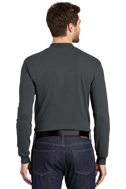 Custom Embroidered Port Authority Interlock Knit Mock Turtleneck.  K321,Steel Grey