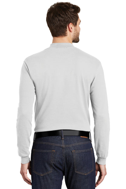 Custom Embroidered Port Authority Interlock Knit Mock Turtleneck.  K321,White
