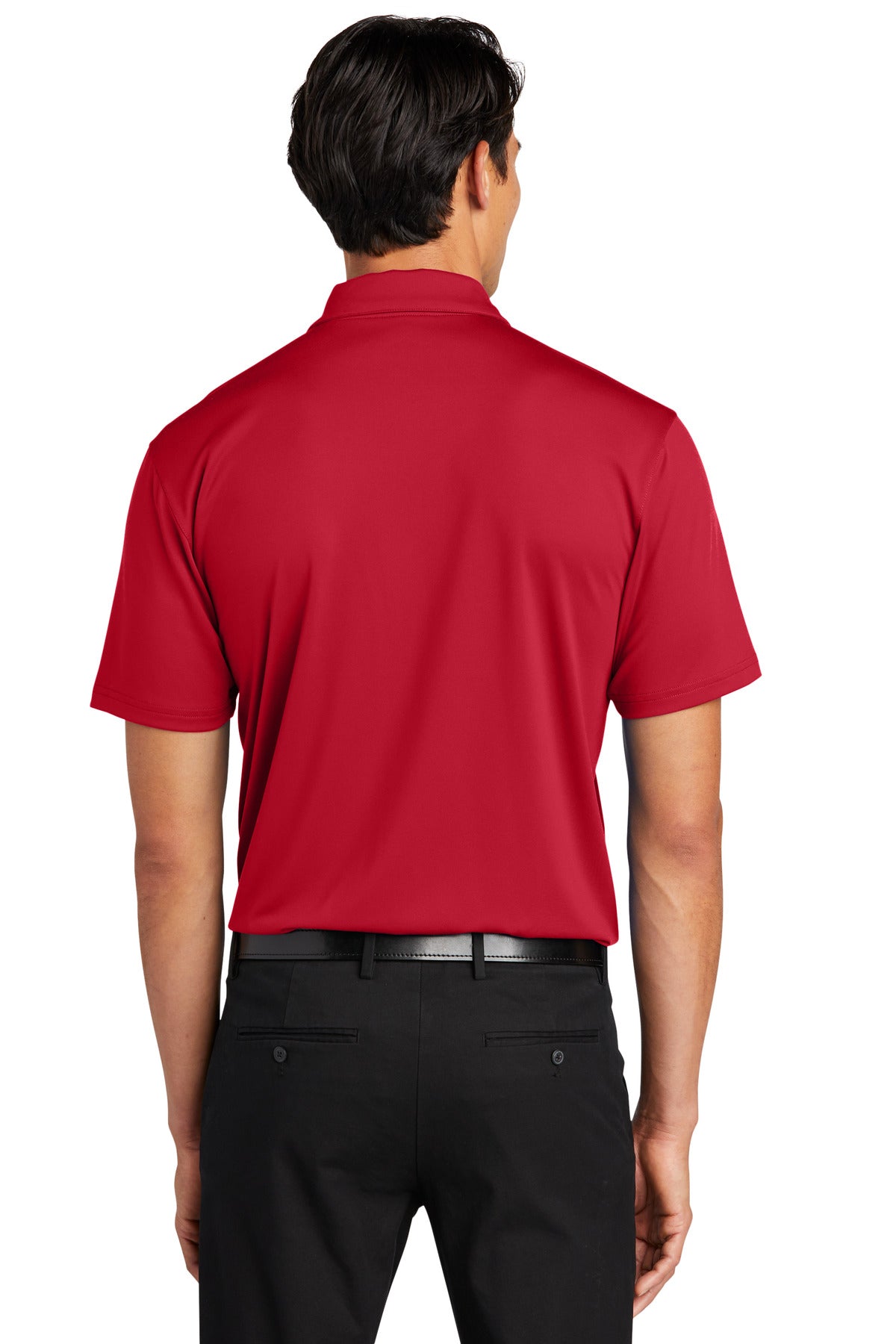 Custom Embroidered Port Authority Performance Staff Polo K398,Engine Red