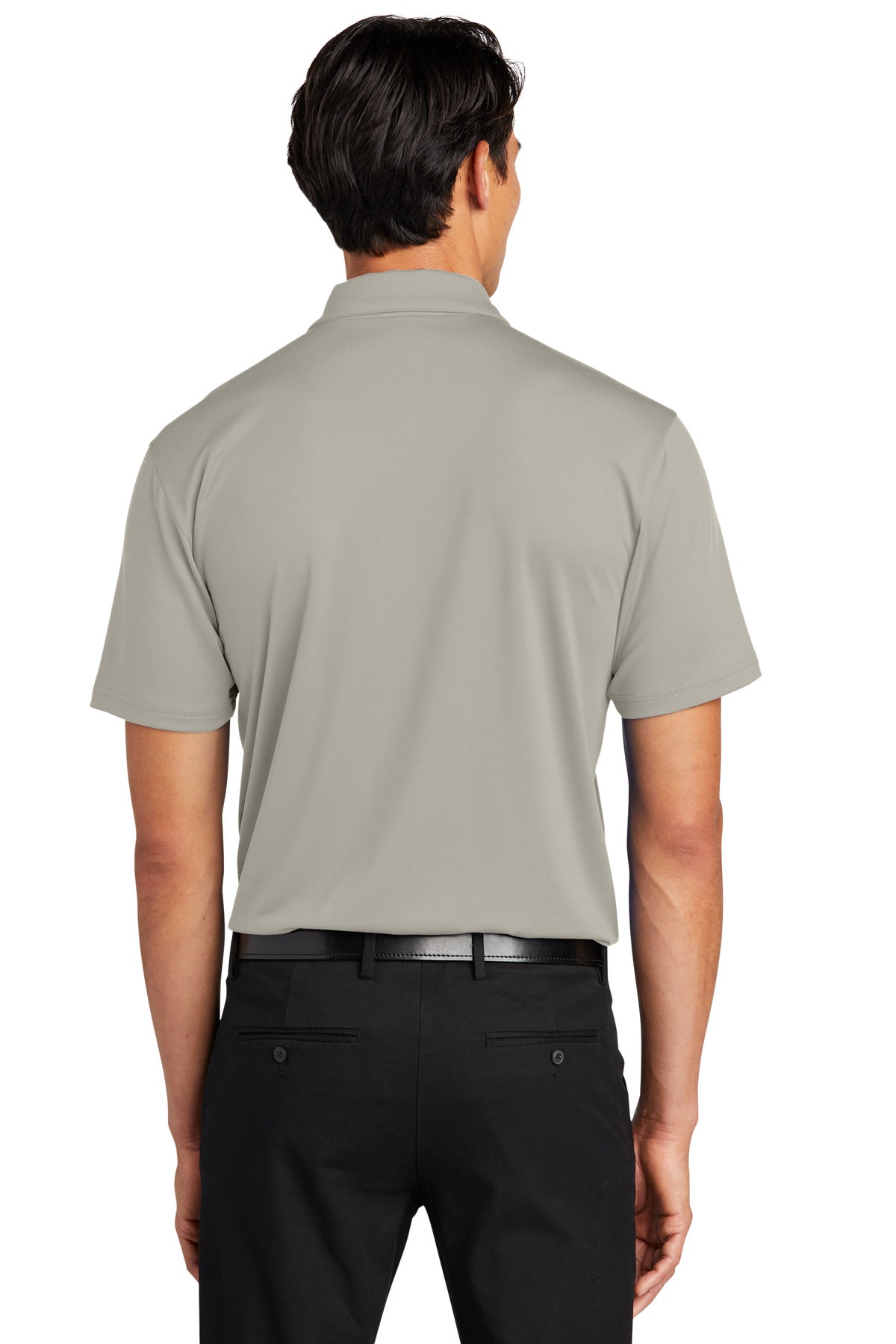 Custom Embroidered Port Authority Performance Staff Polo K398,Silver