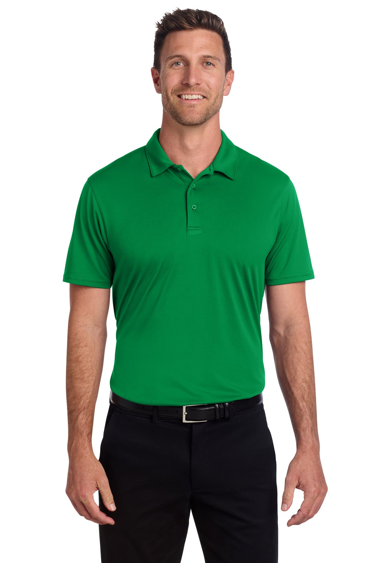 Custom Embroidered Port Authority Polos/Knits in Spring Green