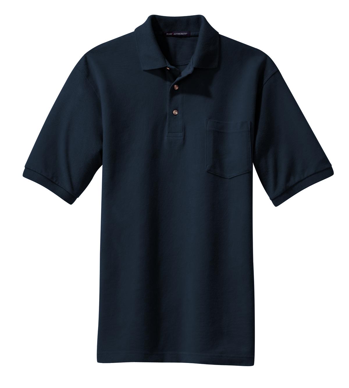 Port Authority Heavyweight Cotton Pique Polo with Pocket.  K420P