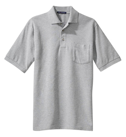 Port Authority Heavyweight Cotton Pique Polo with Pocket.  K420P