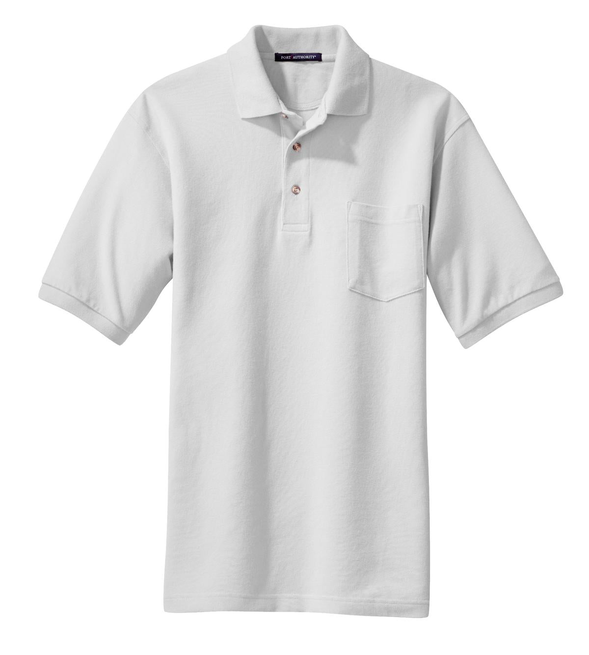 Port Authority Heavyweight Cotton Pique Polo with Pocket.  K420P