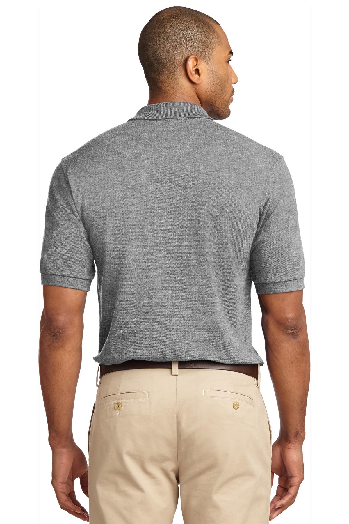 Custom Embroidered Port Authority Heavyweight Cotton Pique Polo.  K420,Oxford