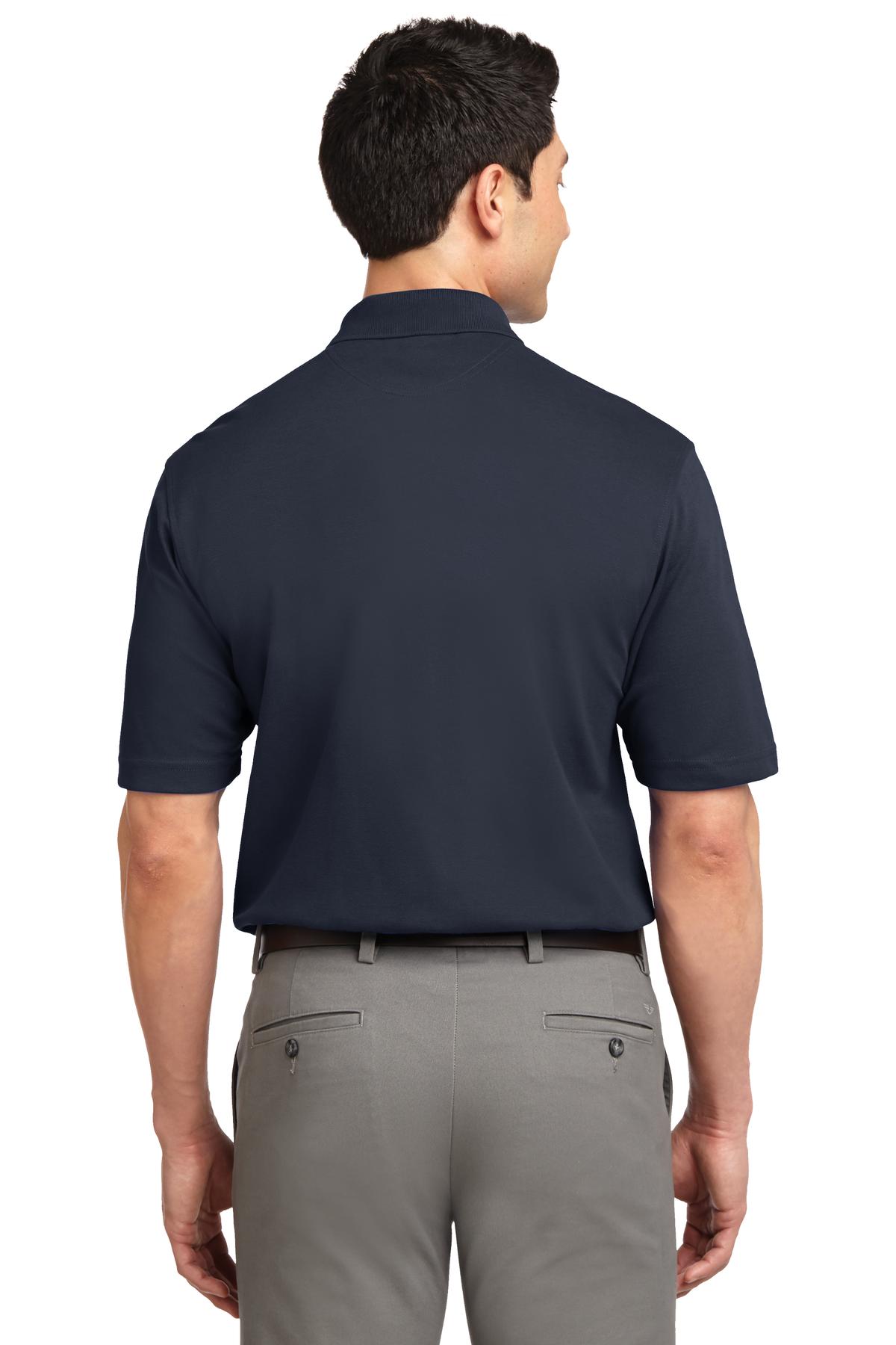 Custom Embroidered Port Authority Rapid Dry Polo.  K455,Classic Navy