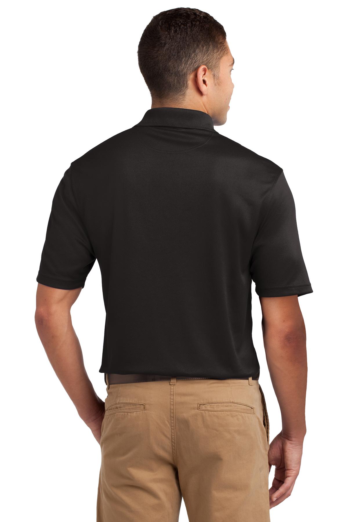 Custom Embroidered Sport-Tek Dri-Mesh Polo.  K469,Black