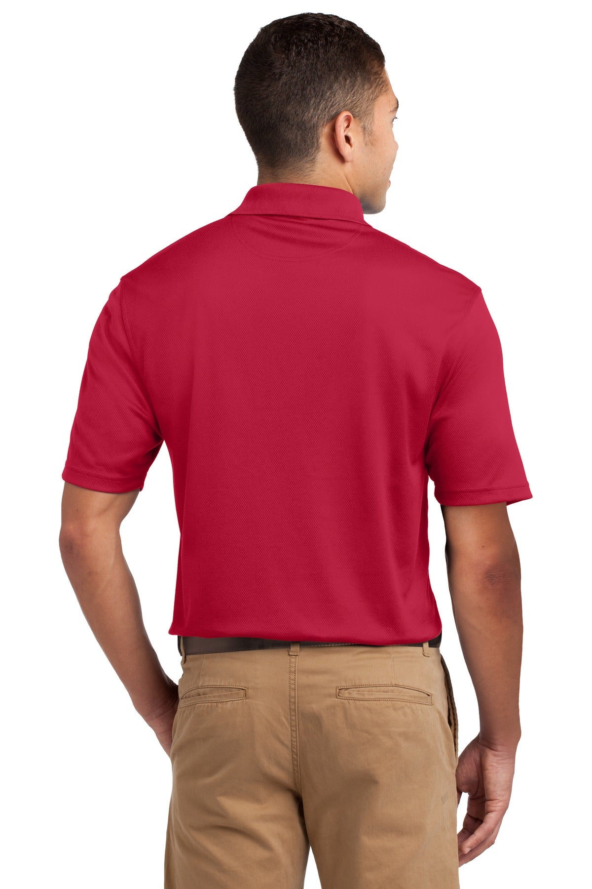Custom Embroidered Sport-Tek Dri-Mesh Polo.  K469,Red