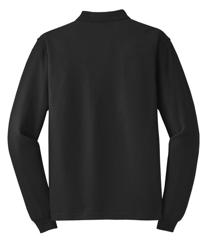 Port Authority Silk Touch Long Sleeve Polo.  K500LS