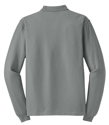 Port Authority Silk Touch Long Sleeve Polo.  K500LS