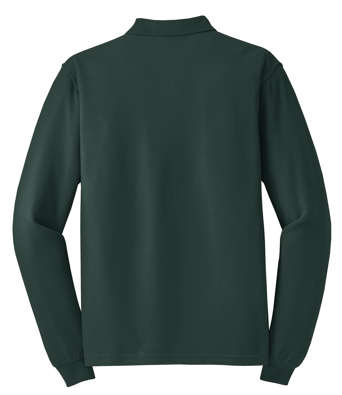 Port Authority Silk Touch Long Sleeve Polo.  K500LS