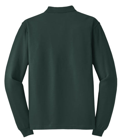 Port Authority Silk Touch Long Sleeve Polo.  K500LS