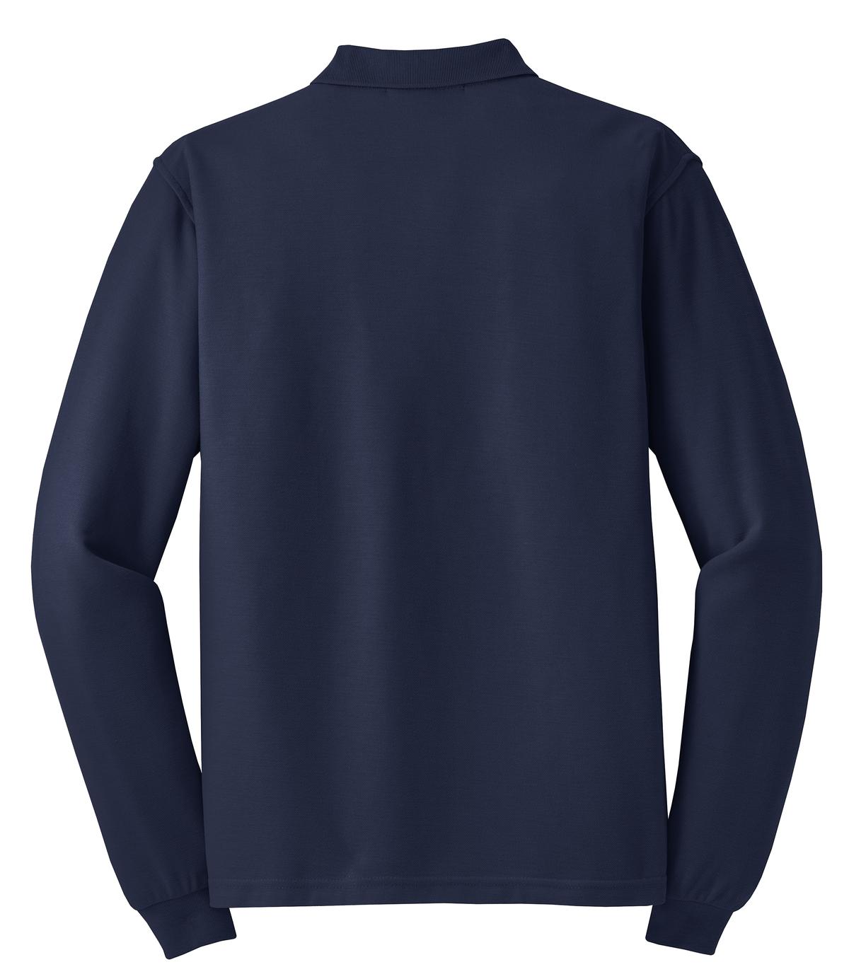 Port Authority Silk Touch Long Sleeve Polo.  K500LS
