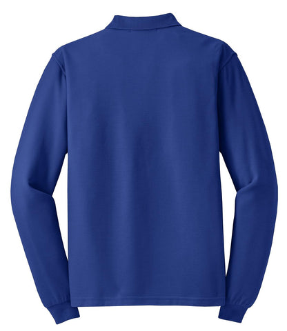Port Authority Silk Touch Long Sleeve Polo.  K500LS