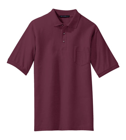 Port Authority Silk Touch Polo with Pocket.  K500P