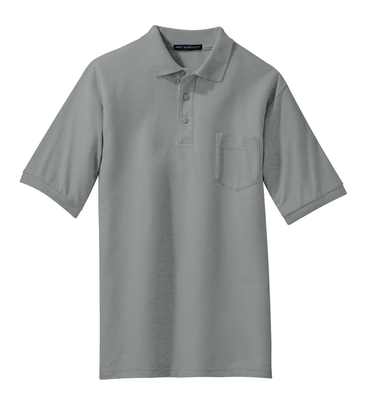 Port Authority Silk Touch Polo with Pocket.  K500P