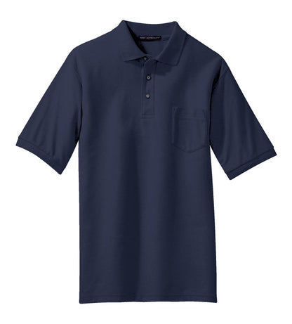Port Authority Silk Touch Polo with Pocket.  K500P